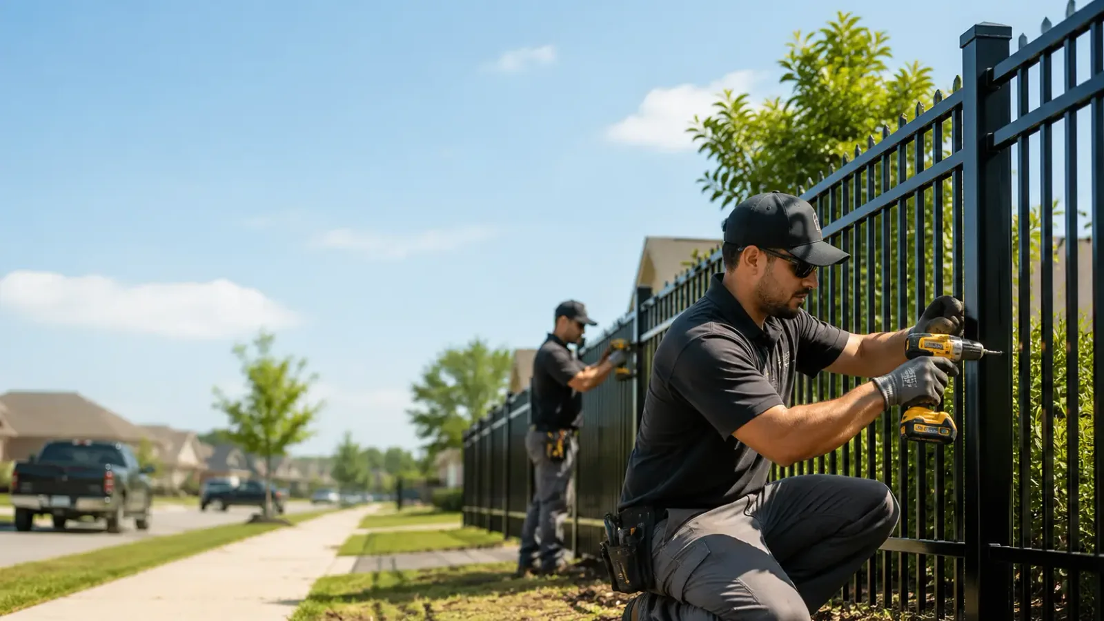 Metal Fence Installation in Buckholts, TX